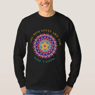 This Mom Loves And Wine Tasting Mother S Day For M T-Shirt