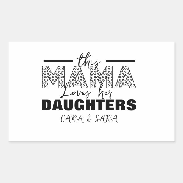 This mom loves her daughters sticker (Front)