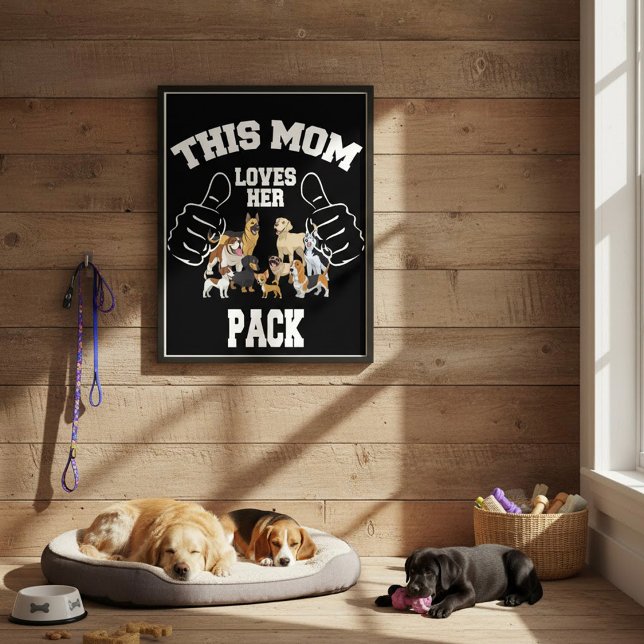 This Mom Loves Her Pack Poster (Creator Uploaded)