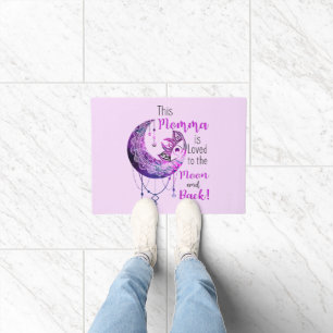 This Momma is Loved To The Moon and Back Doormat
