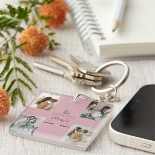 This Mommy Belongs To – Custom Photo    Keychain