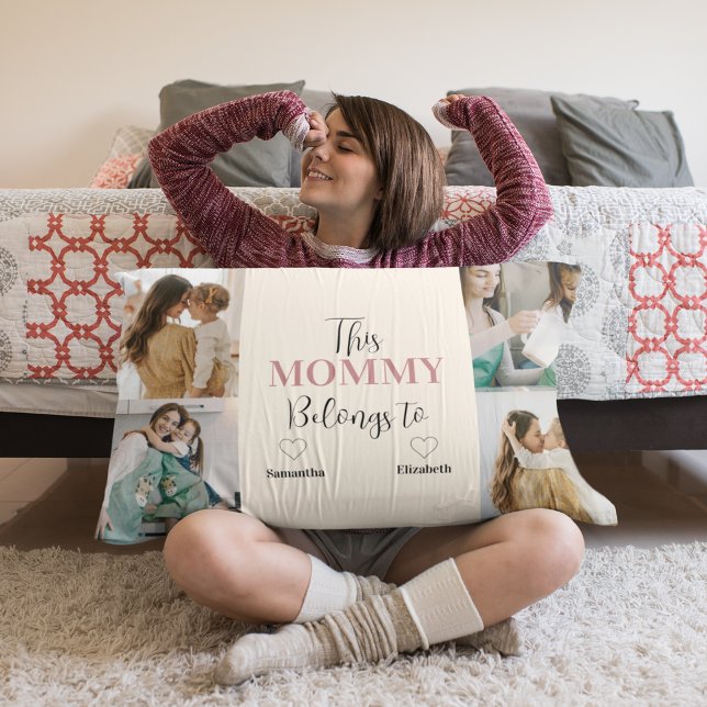 This Mommy Belongs To – Personalized Accent Pillow (Creator Uploaded)
