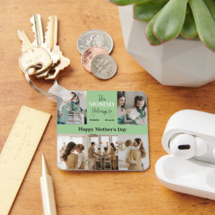 This Mommy Belongs To – Personalized Photo    Keychain