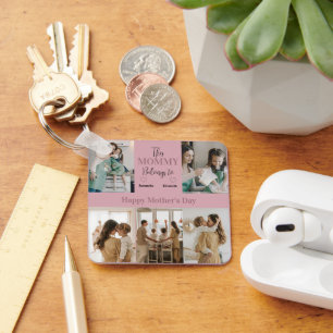 This Mommy Belongs To – Personalized Photo Keychain