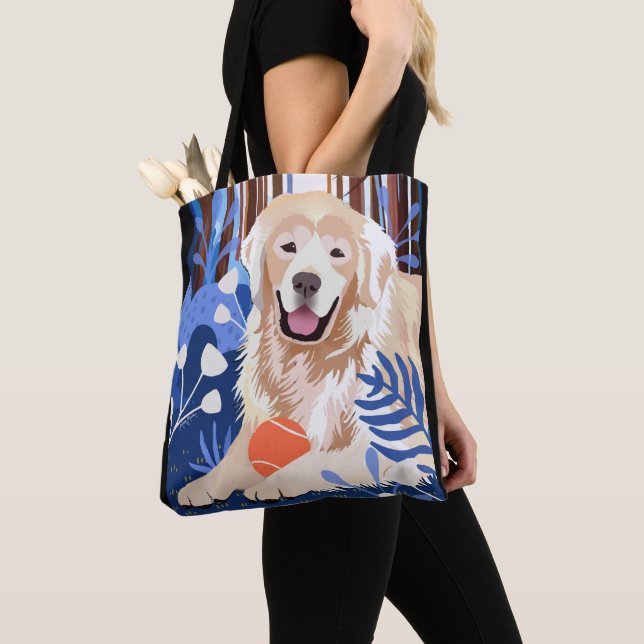 THIS MUCH IS TRUE Golden Retriever TOTE BAG (Close Up)
