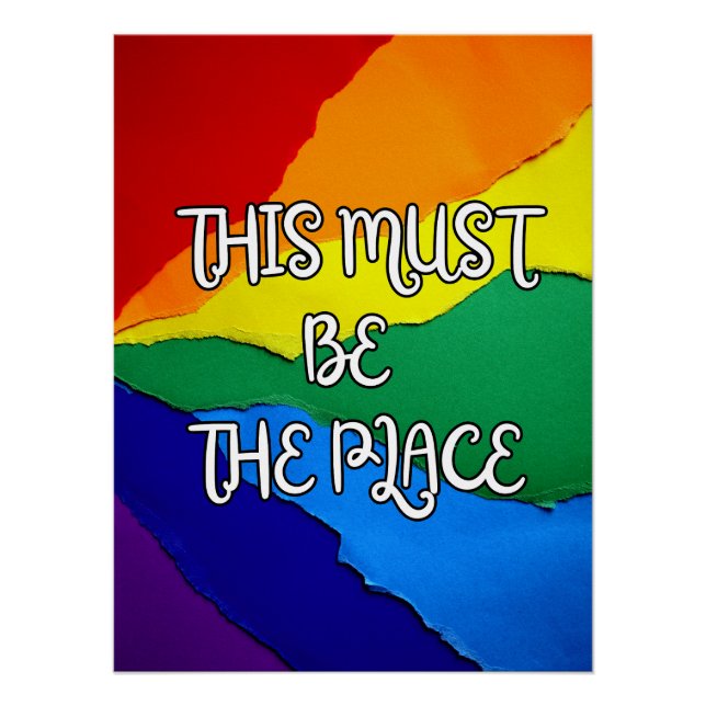 This Must be the Place Rainbow Poster (Front)