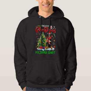 This My Christmas Pajama   Bernese Mountain Santa  Hoodie