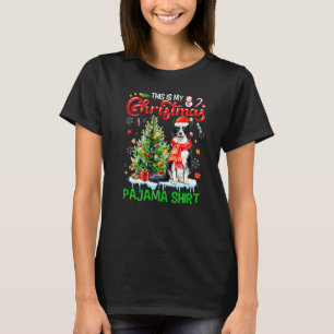 This My Christmas Pajama Border Collie Santa Xmas T-Shirt