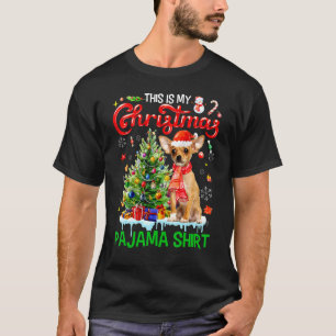 This My Christmas Pajama Chihuahua Scarf Santa X T-Shirt