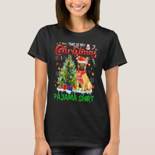 This My Christmas Pajama   French Bulldog Scarf Sa T-Shirt