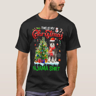 This My Christmas Pajama Miniature Schnauzer Sant T-Shirt