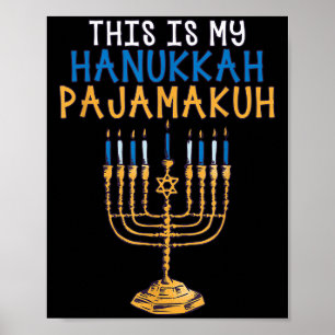 This My Hanukkah Pajamakuh Chanukah Hanukkah Pajam Poster