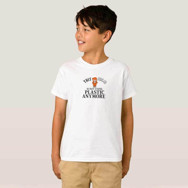 This Ninja is Not Using Plastic Anymore T-Shirt (Front Full)