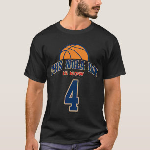 This Nola Boy Is Now 4 Years Old Birthday Boy Bask T-Shirt