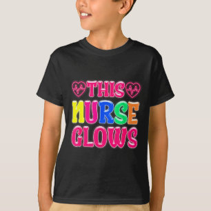 This Nurse Glows Nursing Glow Retro  T-Shirt