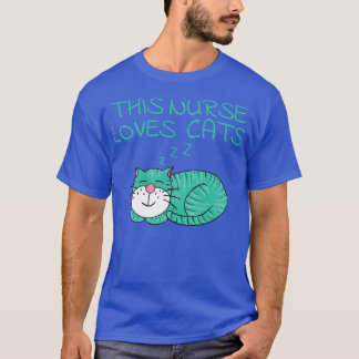 This Nurse Loves Cats Cat Lover T-Shirt