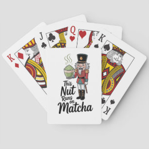 This Nut Runs on Matcha Christmas Nutcracker Playing Cards