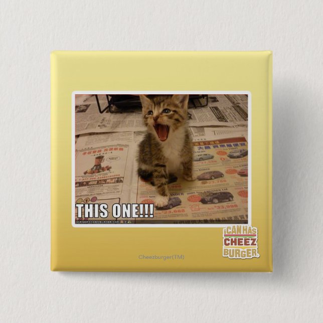 This one! 2 inch square button (Front)