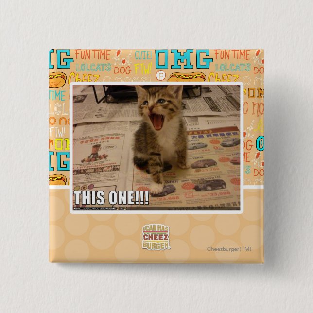 This one! 2 inch square button (Front)