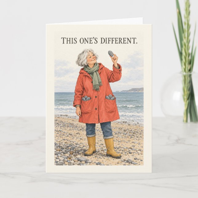 This One's Different Beachcomber Humour Card (Front)