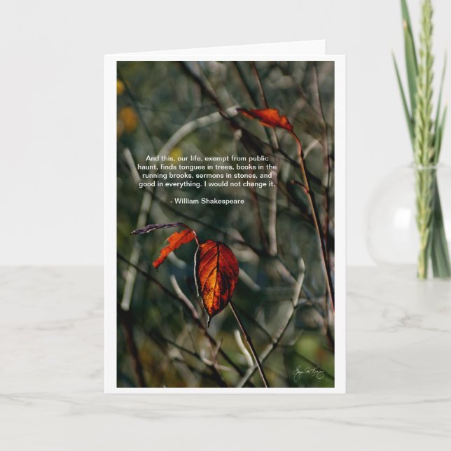 This Our Life - Shakespeare Quote Card (Front)