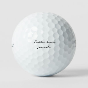 This Pairs Well With 'Leather-Bound Journals' Golf Balls