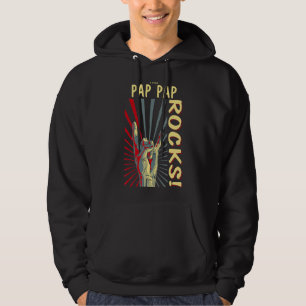 This Pap Pap Rocks Vintage Retro Concert 70s 80s F Hoodie