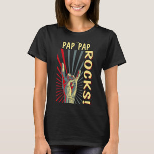 This Pap Pap Rocks Vintage Retro Concert 70s 80s F T-Shirt