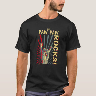 This Paw Paw Rocks Vintage Retro Concert 70S 80S F T-Shirt
