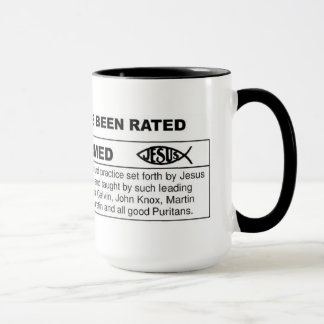 This Person has been Rated R for Reformed Mug