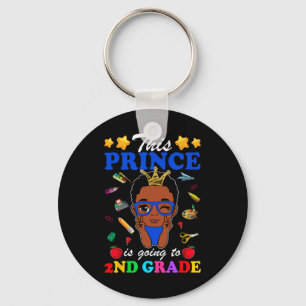 This Prince Is Going To 2nd Grade Back To School A Keychain