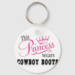 This Princess wears Cowboy Boots Keychain