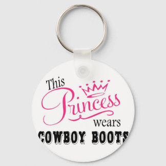 This Princess wears Cowboy Boots Keychain