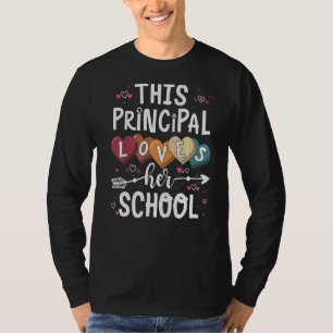 This Principal Loves Her School Principal Back To T-Shirt