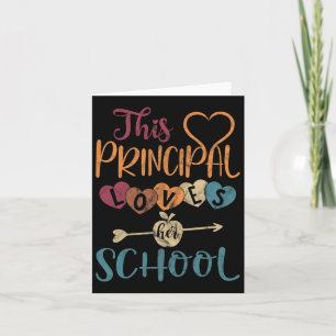 This Principal Loves Her School Teacher Fun Princi Card