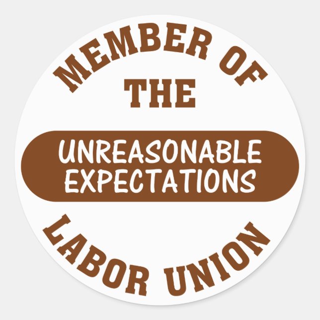 This project's deadline is completely unreasonable classic round sticker (Front)