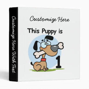 This Puppy 1st Birthday T shirts and Gifts Binder