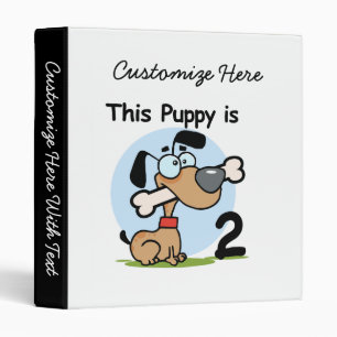 This Puppy 2nd Birthday T shirts and Gifts Binder