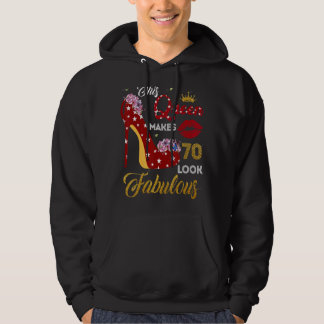 This Queen Makes 70 Look Fabulous 50th Birthday Fo Hoodie