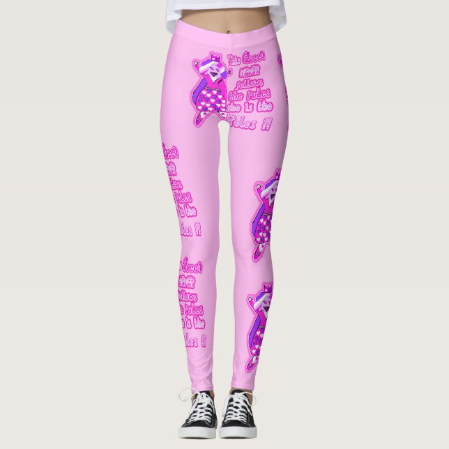 This queen never follows the rules leggings (Front)