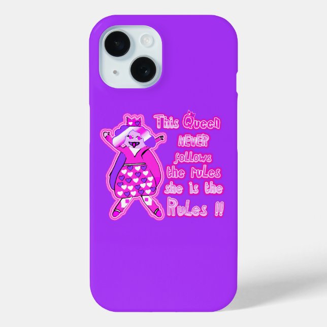 This queen nevers follow the rules purple Case-Mate iPhone case (Back)