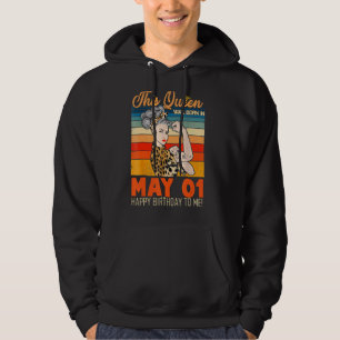 This Queen Was Born In May 01 Happy Birthday To Me Hoodie