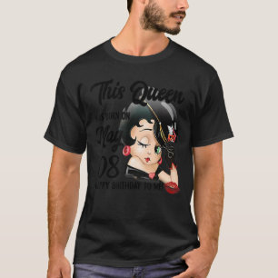 This Queen Was Born On May 8th Happy Birthday T-Shirt