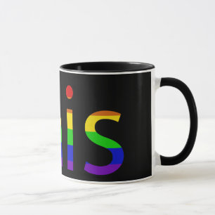 THIS Rainbow Flag Gifts PRIDE Diversity Coffee Mug