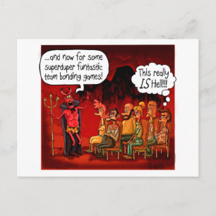 THIS REALLY IS HELL FUNNY GIFT POSTCARD