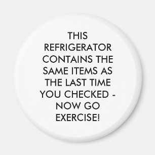 THIS REFRIGERATOR CONTAINS THE SAME ITEMS AS TH... MAGNET