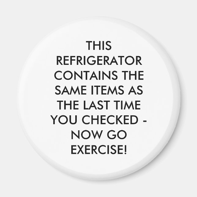 THIS REFRIGERATOR CONTAINS THE SAME ITEMS AS TH... MAGNET (Front)