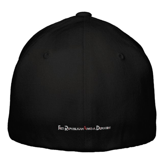 This Republican Loves A Democrat Embroidered Hat (Back)