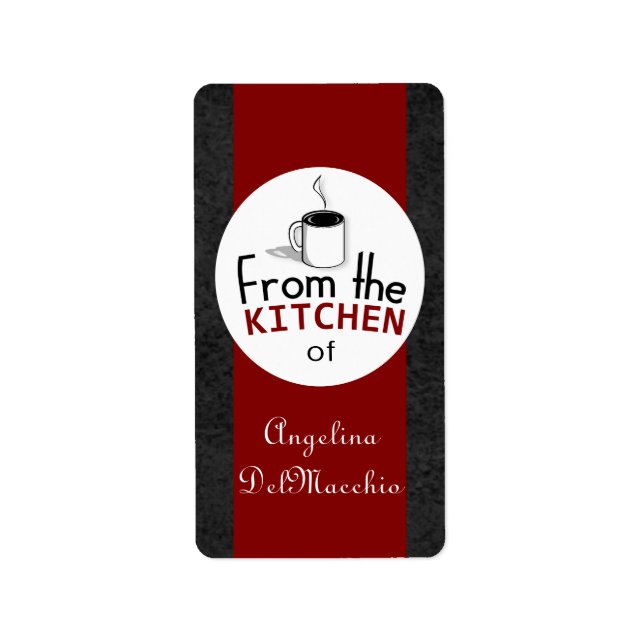 This Retro Dish Comes From You! Custom Label (Front)