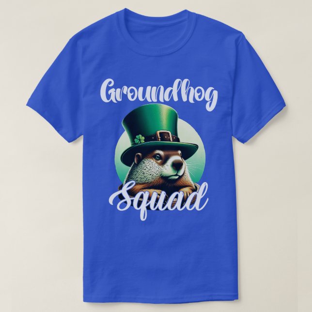 This retro inspired tshirt is perfect for Groundho (Design Front)